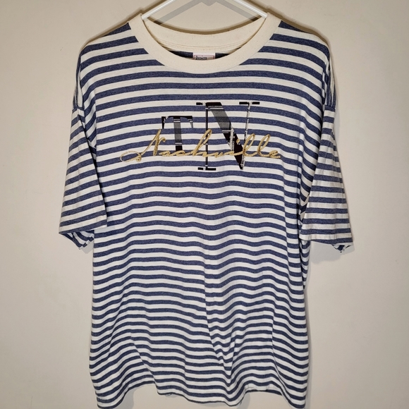 Vintage 90s Premium Sportswear Single Stitch Nashville Tennessee T-Shirt Siz… - Picture 1 of 7